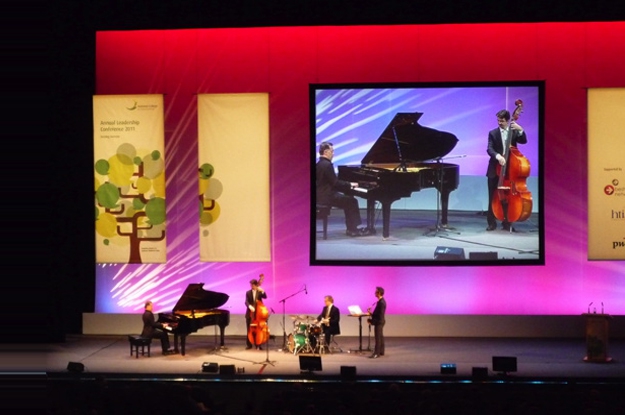 National College Keynote Speech orchestra leadership teamwork jazz